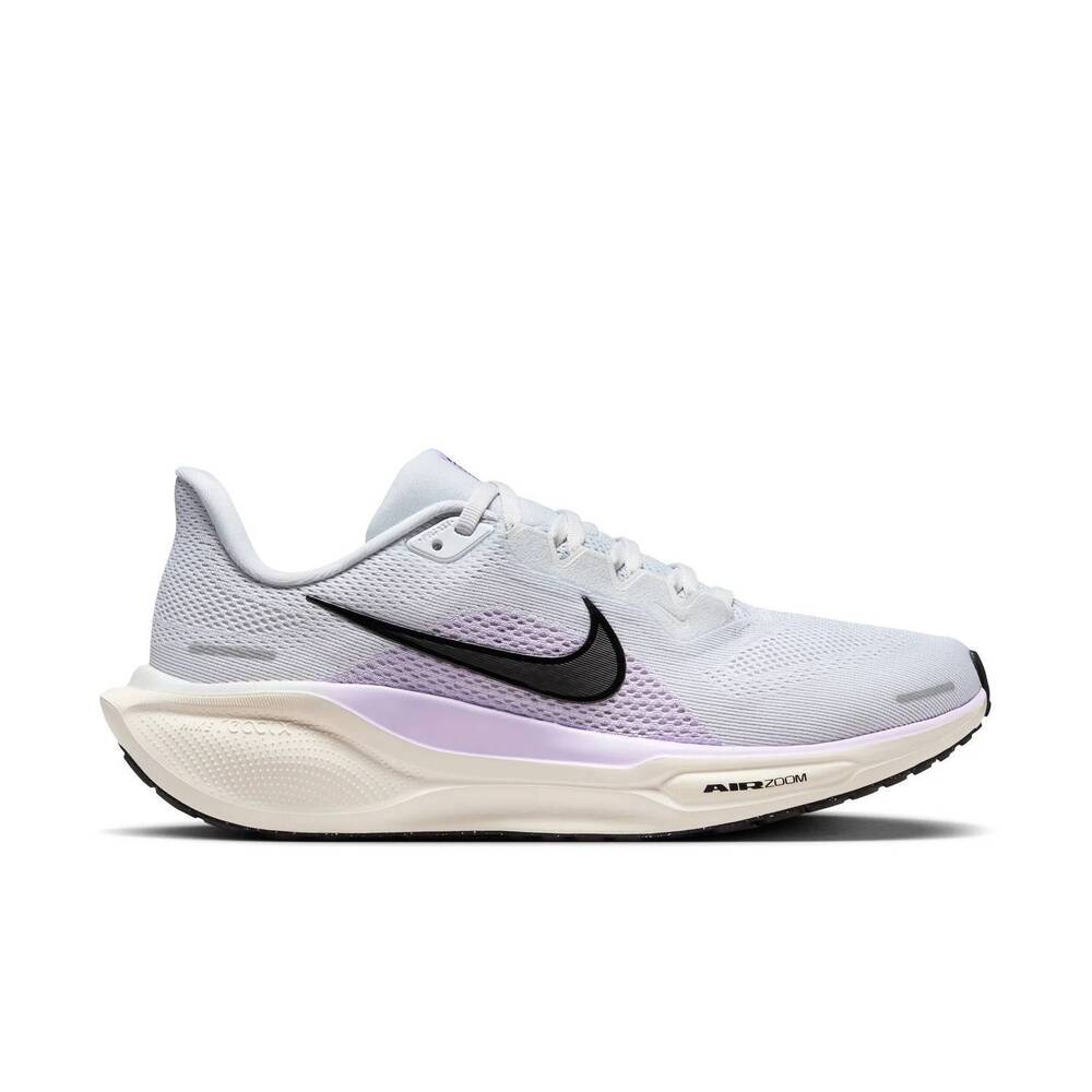 NEW NIKE women's air zoom pegasus 41 shoe in pure platinum/black